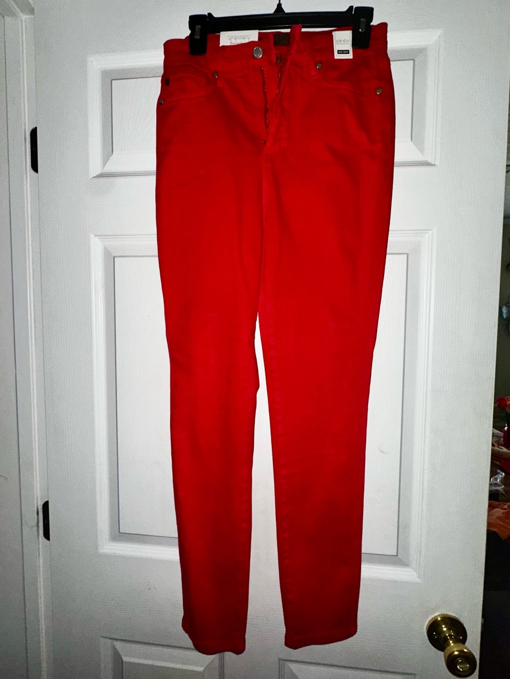 Judy Blue Women's Skinny Jeans in Bright Red